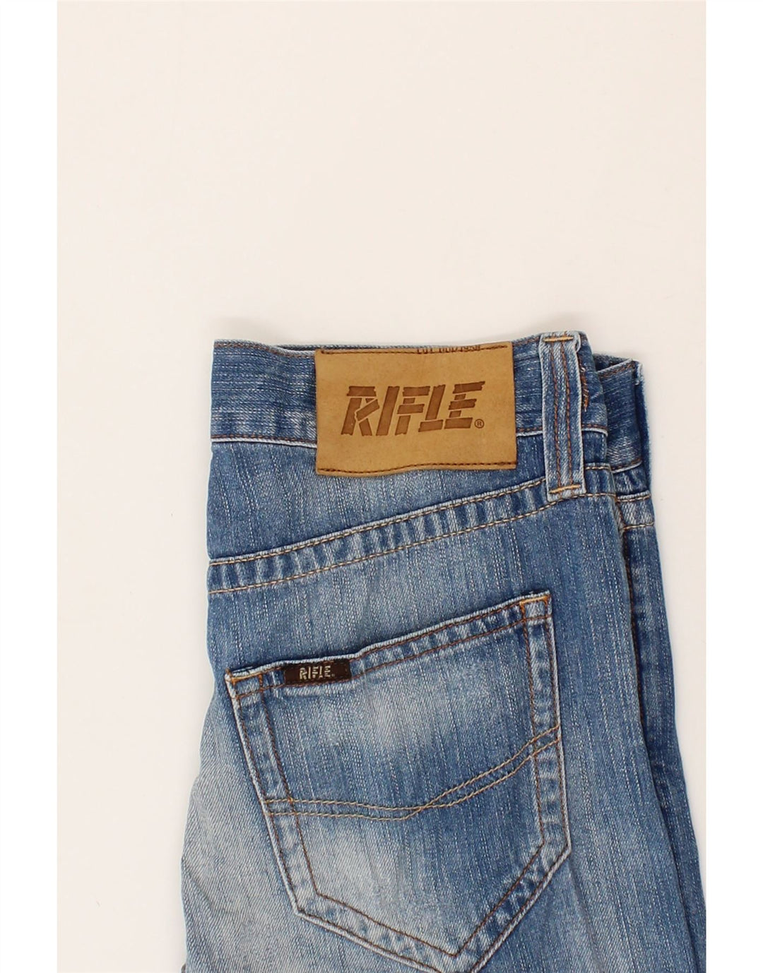 RIFLE Womens Straight Jeans W29 L33 Blue Cotton Vintage Rifle and Second-Hand Rifle from Messina Hembry 