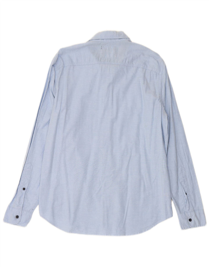 HOLLISTER Mens Shirt Large Blue Cotton