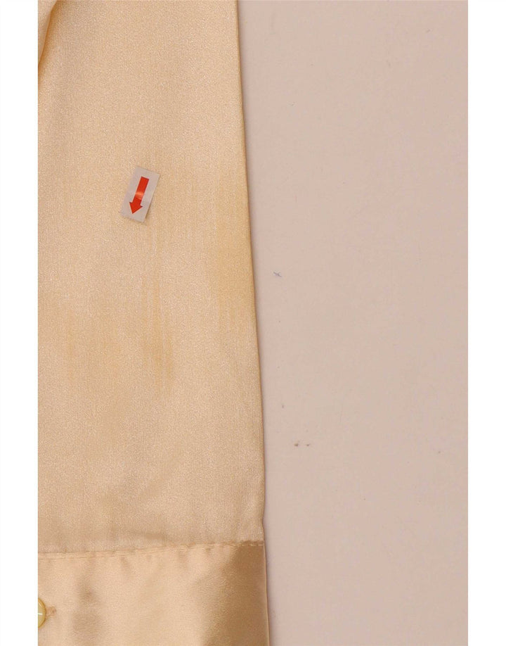 Vintage dameskjortebluse UK 14 Medium Beige