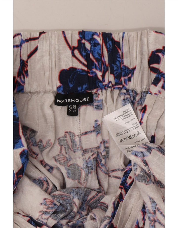 WAREHOUSE Womens A-Line Skirt UK 10 Small W30  Multicoloured Floral Vintage Warehouse and Second-Hand Warehouse from Messina Hembry 