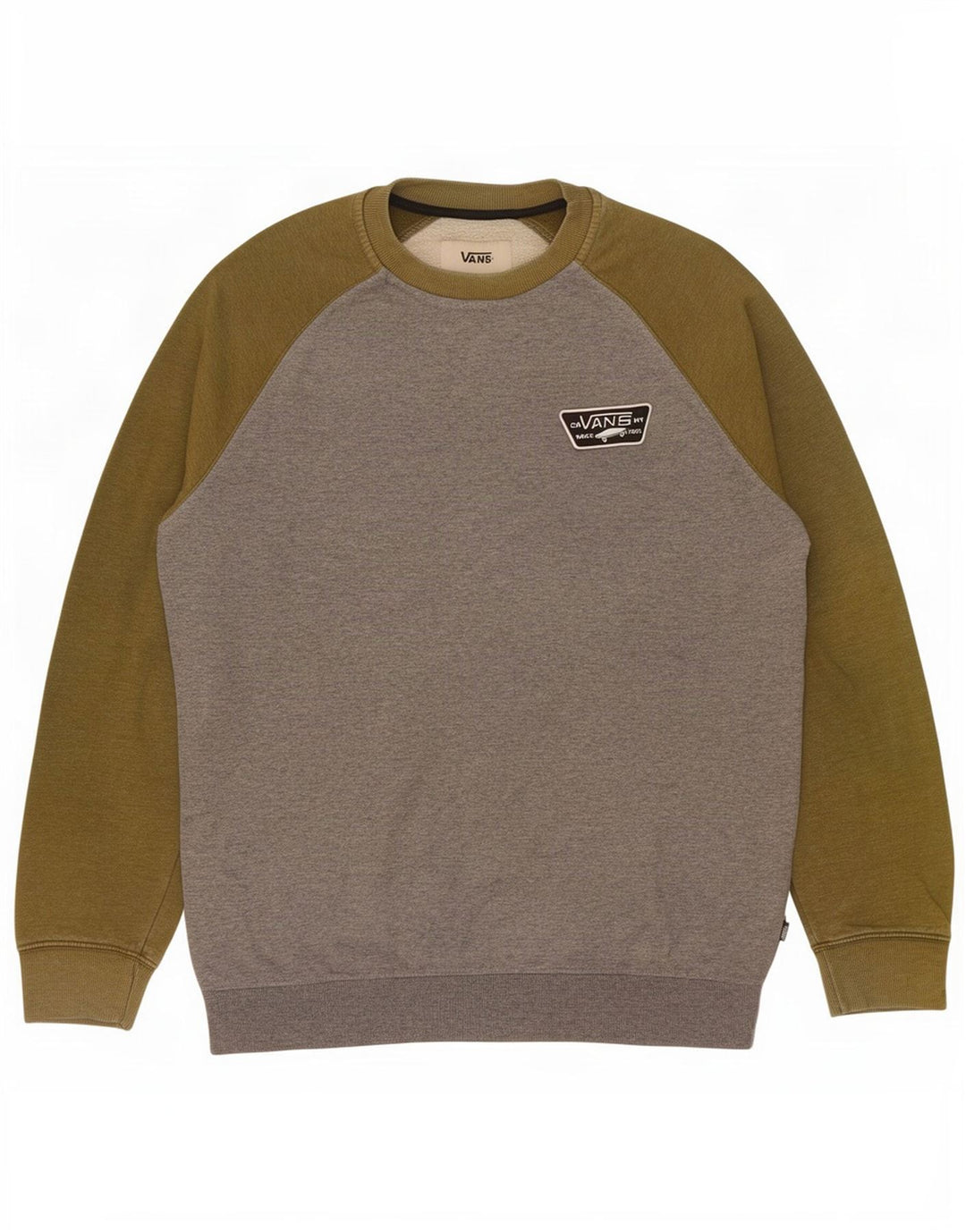 Vans Herre Sweatshirt Jumper Large Grå Colourblock