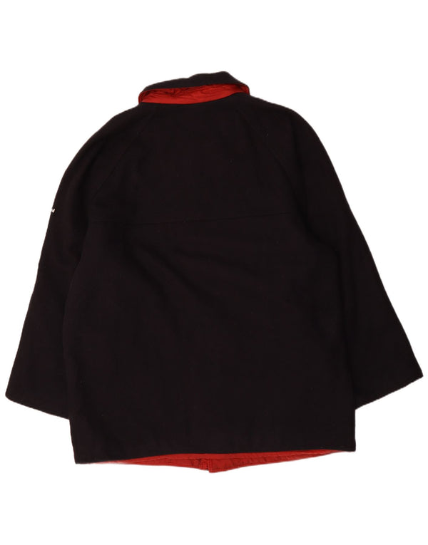 Ivy Oxford Herre Vendbar Quiltet Jakke UK 46 3XL Sort Uld