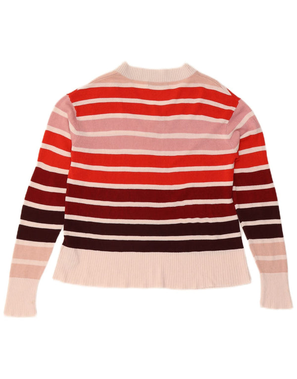 Marks & Spencer Dame V-hals sweater UK 12 Medium Flerfarvet