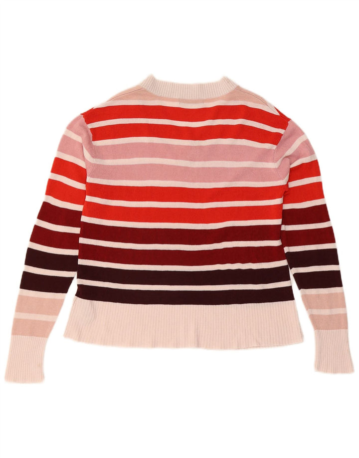 Marks & Spencer Dame V-hals sweater UK 12 Medium Flerfarvet