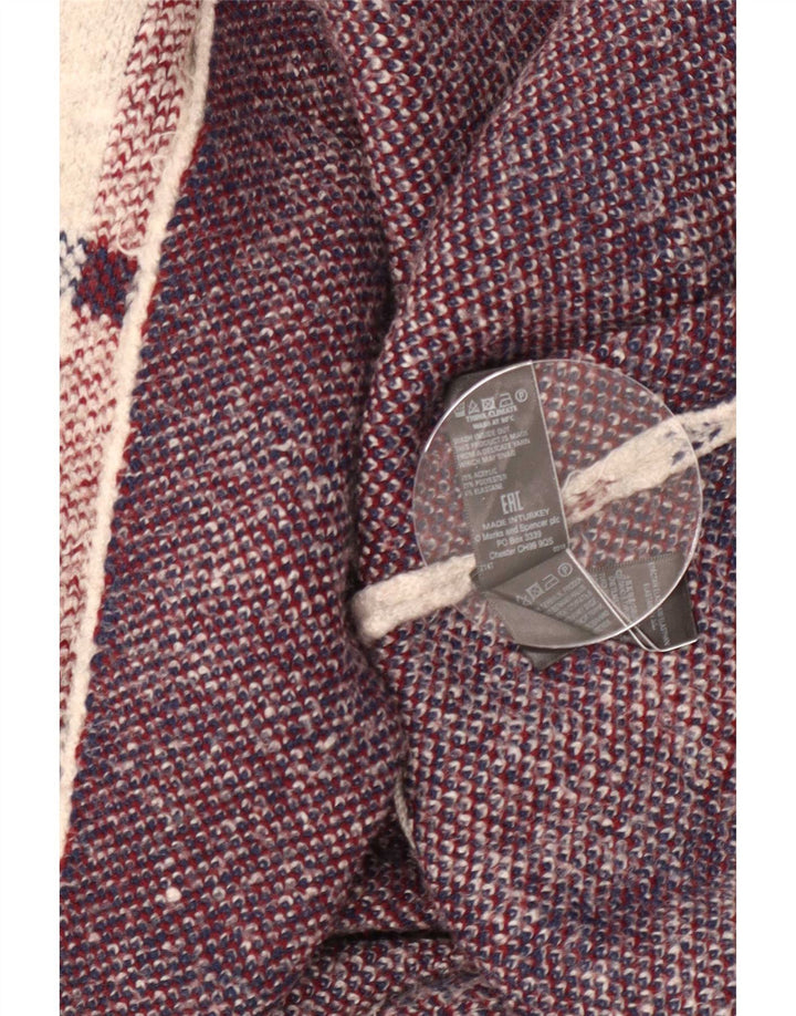 Marks & Spencer Dame Oversized Longline Cardigan Sweater UK 10 Small Grey