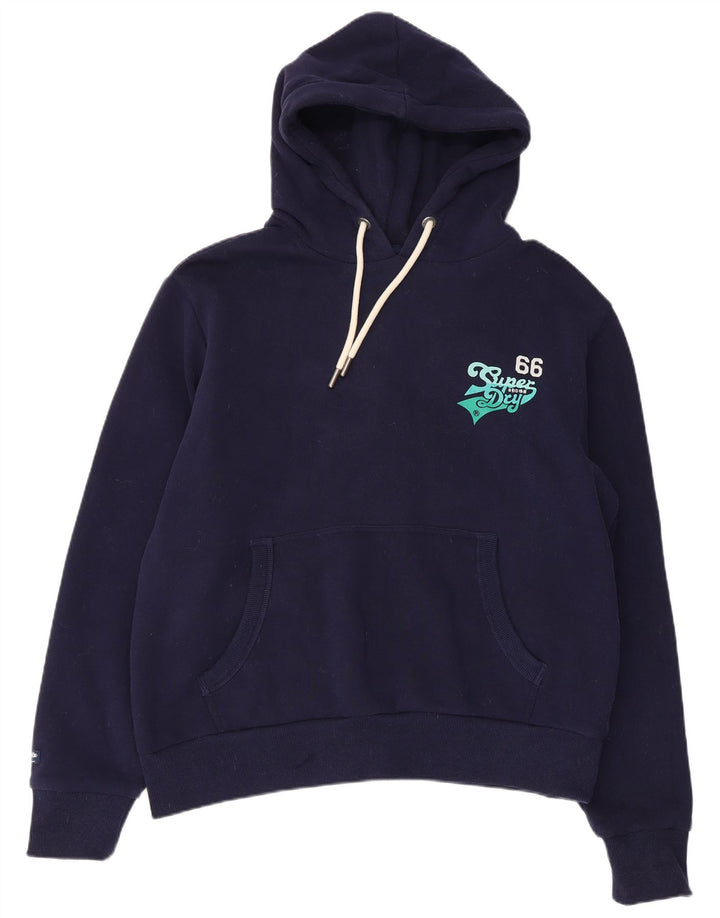 Superdry Grafisk hættetrøje til mænd 2XL marineblå bomuld