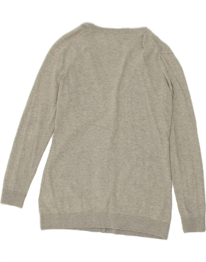 GAP Womens Cardigan Sweater UK 12 Medium Grey Nylon Vintage Gap and Second-Hand Gap from Messina Hembry 