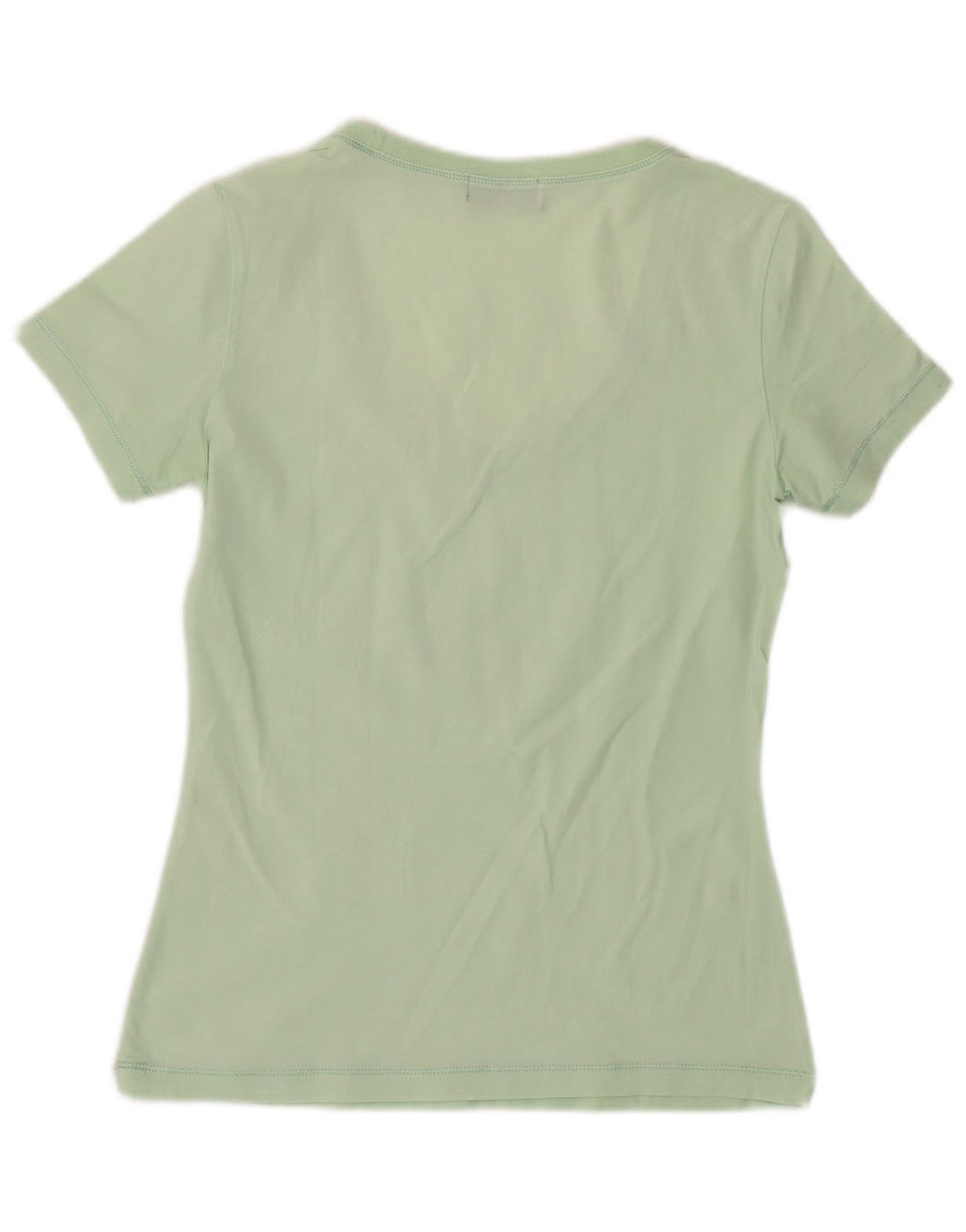 Sergio Tacchini Dame Grafisk T-Shirt Top UK 10 Lille Grøn
