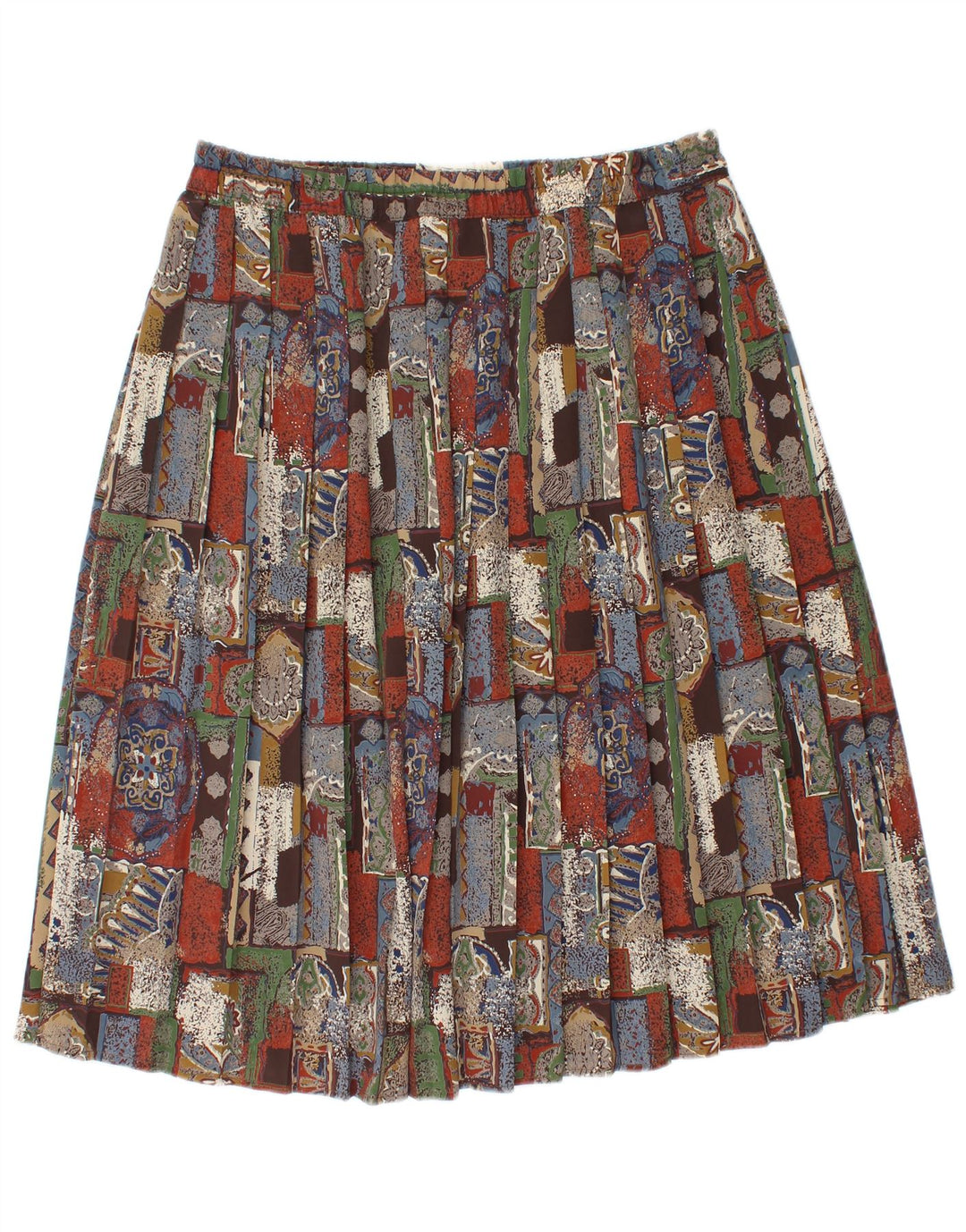 Canda Kniv Plisseret nederdel til kvinder EU 46 XL W32 Flerfarvet Patchwork