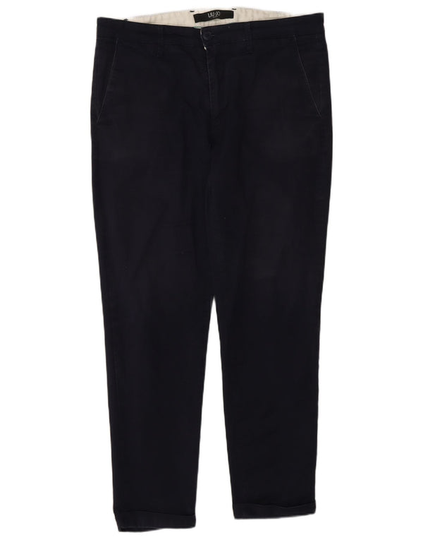 Liu Jo Herre Slim Chino Bukser IT 50 Large W34 L26 Marineblå Bomuld