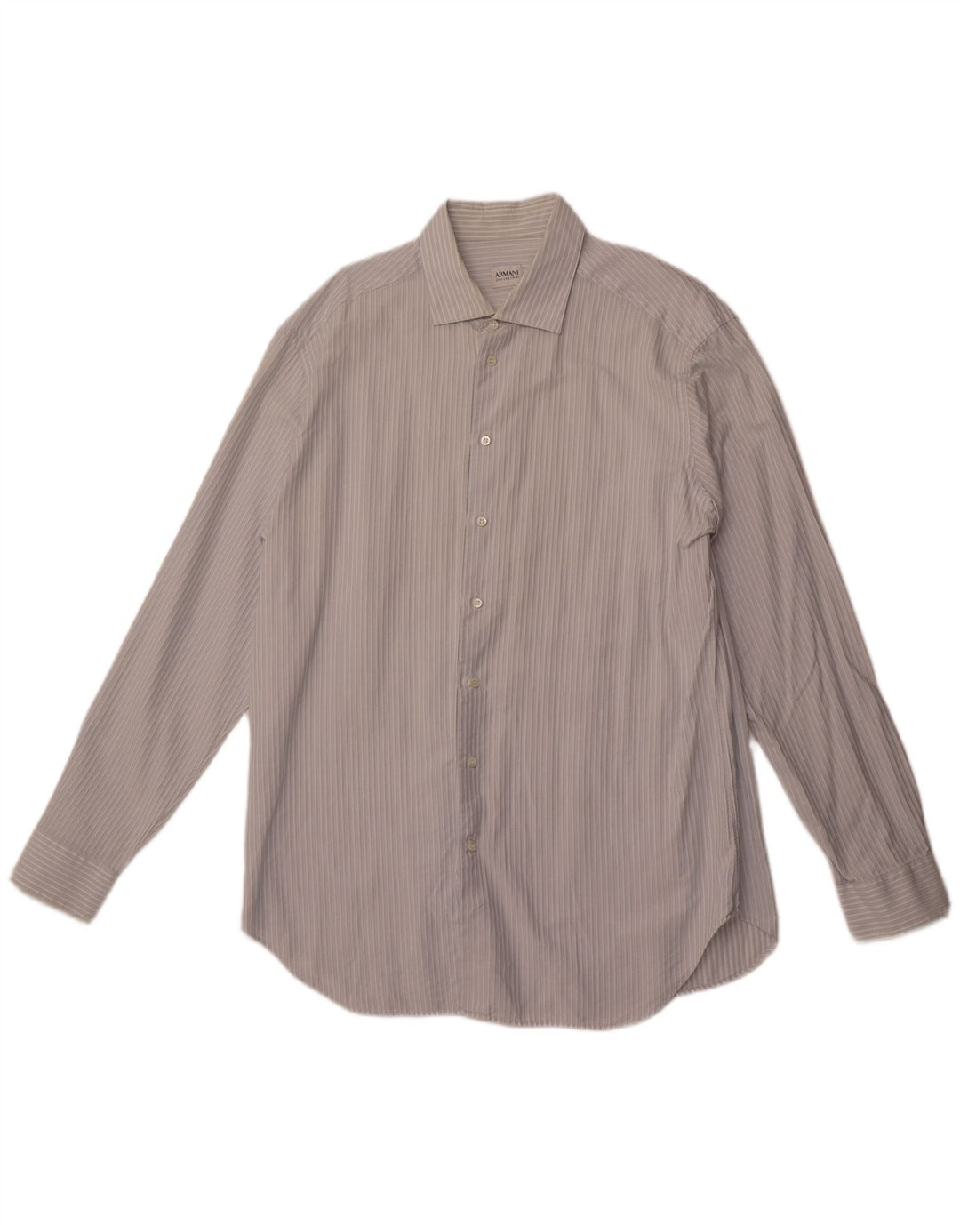 ARMANI COLLEZIONI Herreskjorte str. 44 17 1/2 XL Blåstribet bomuld