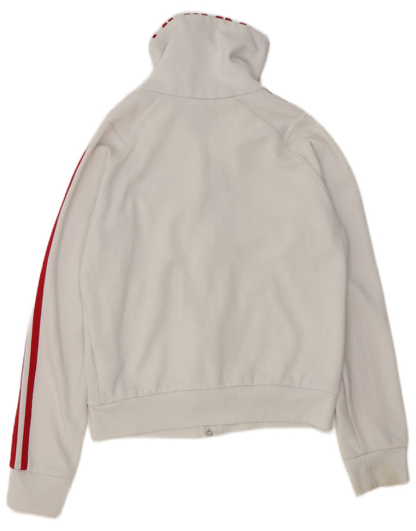 ADIDAS Girls Tracksuit Top Jacket 13-14 Years  White Cotton