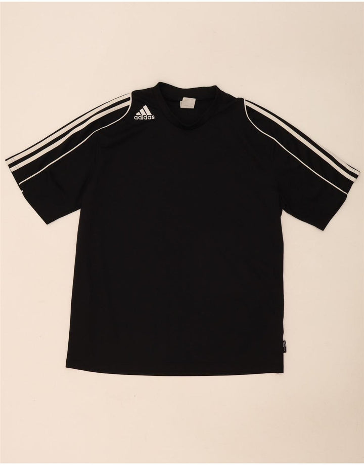 Adidas Herre Climalite T-Shirt Top Stor Sort Polyester
