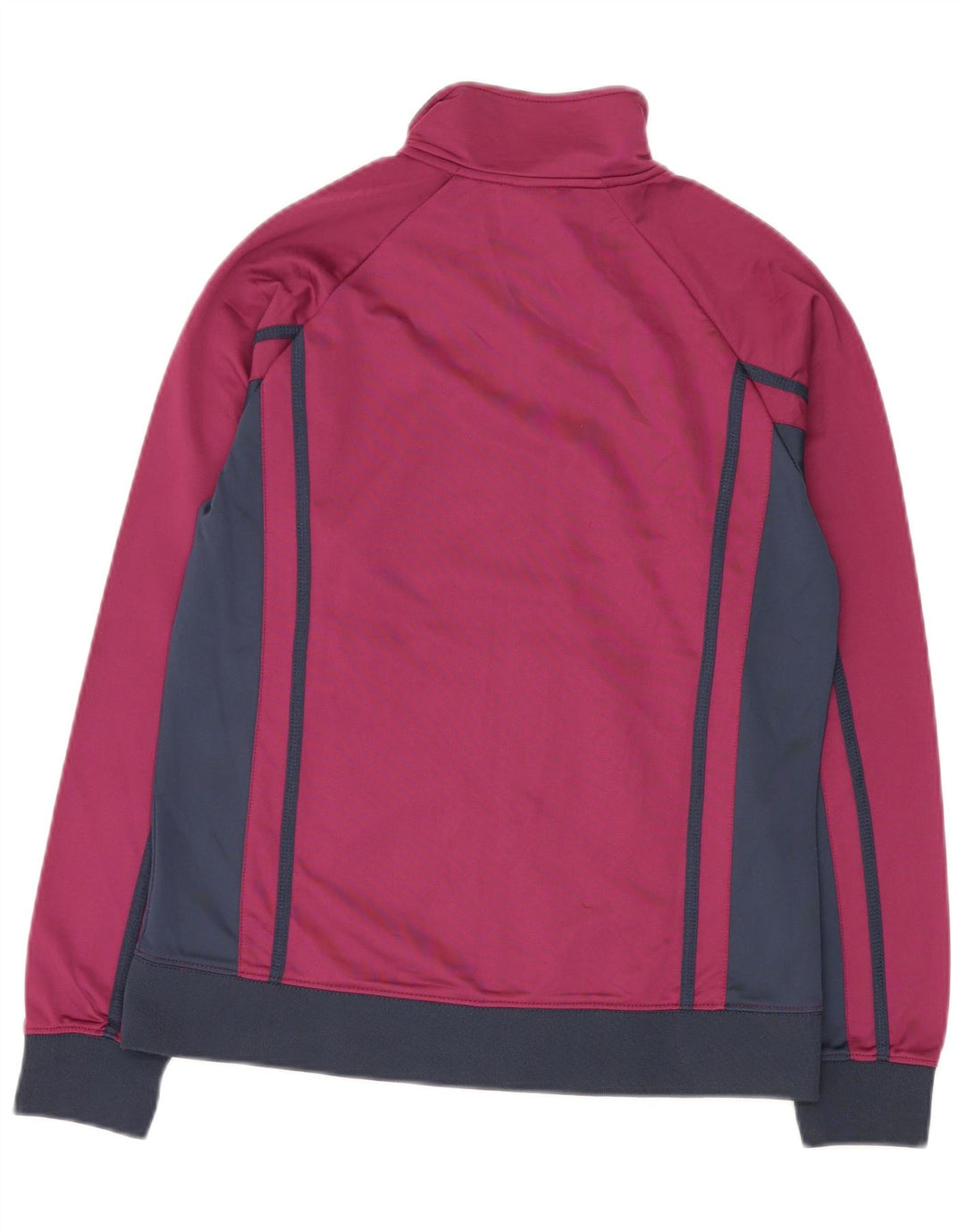 Asics træningsdragt topjakke til kvinder UK 18 XL Burgundy Colourblock Polyester