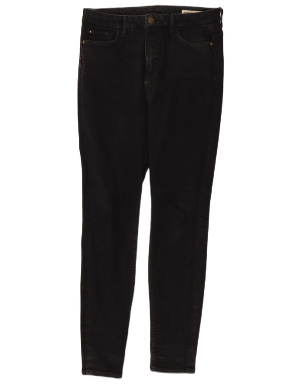 Marks & Spencer Dame Skinny Jeans UK 12 Medium W32 L29 Sort Bomuld