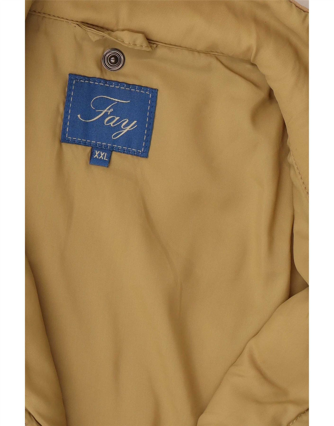 Fay Dame Polstret Jakke UK 20 2XL Beige Colourblock