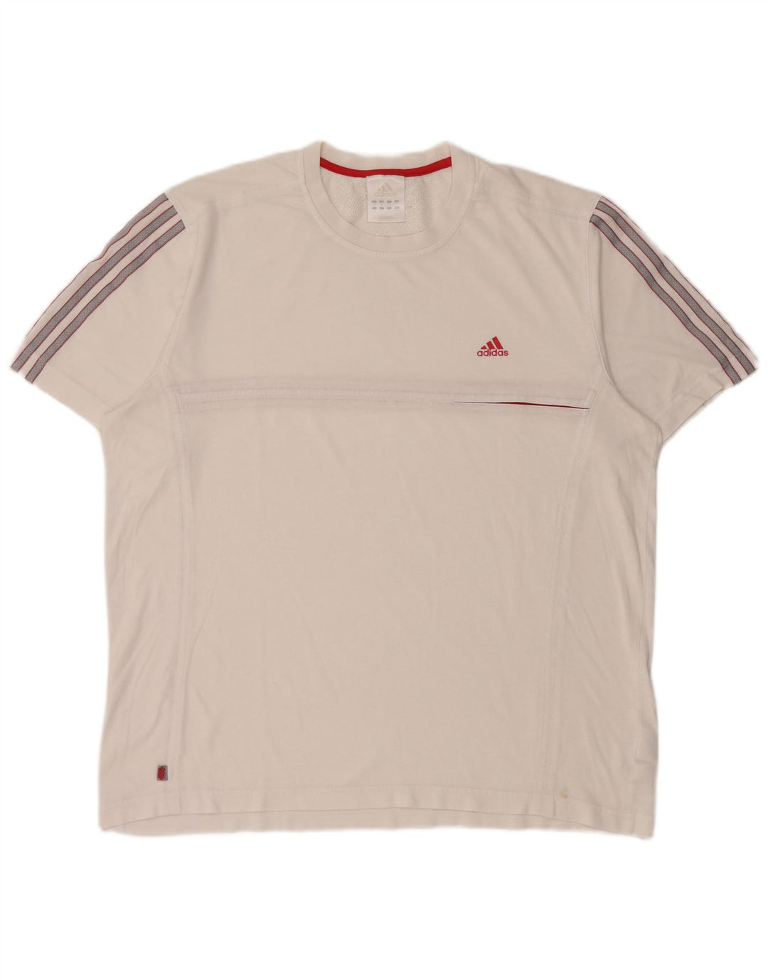 Adidas Herre T-Shirt Top XL Hvid Bomuld