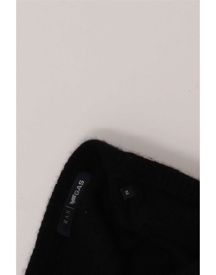 Gas Herre Crew Neck Jumper Sweater Medium Sort