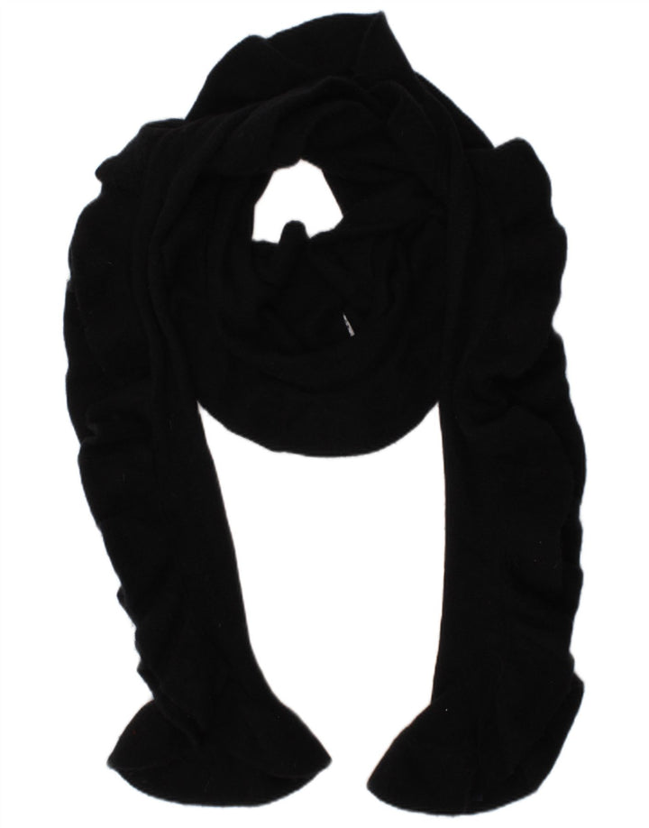Tommy Hilfiger Dame Flæsestrikket tørklæde One Size Black Cashmere