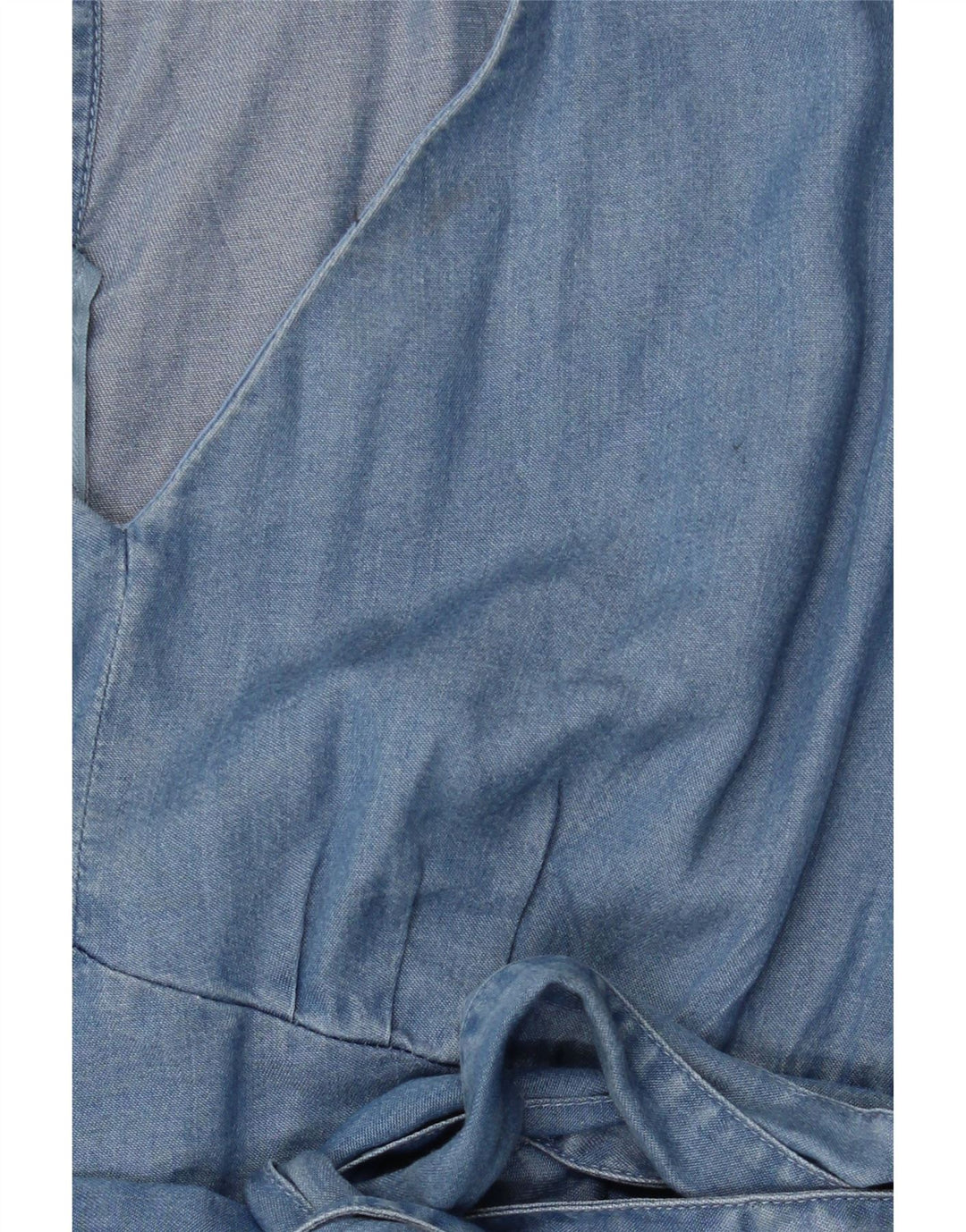 Oasis Dame Bluse Top UK 14 Medium Blue Lyocell
