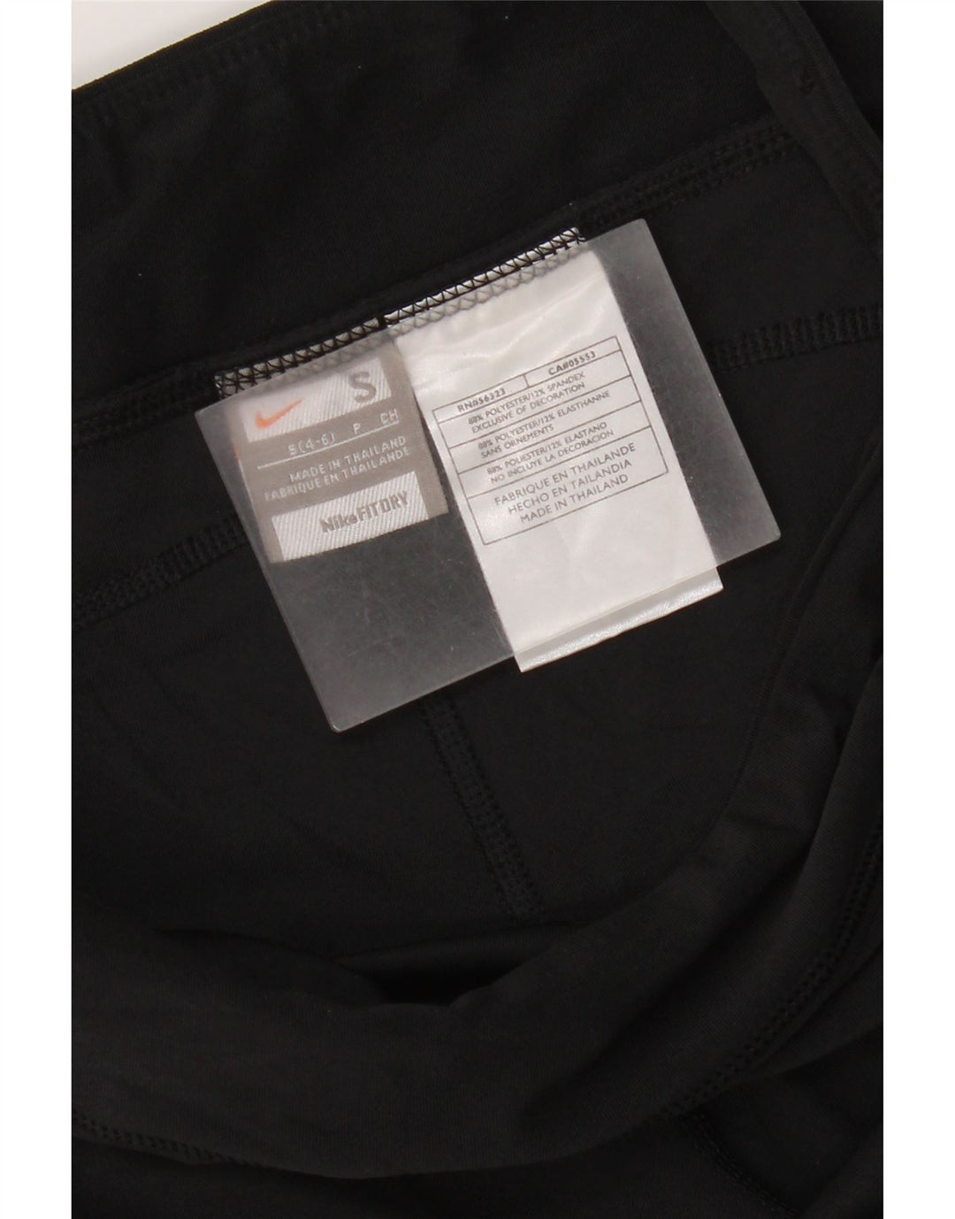 Nike Capri træningsdragtbukser til kvinder US 4/6 Small Black Polyester