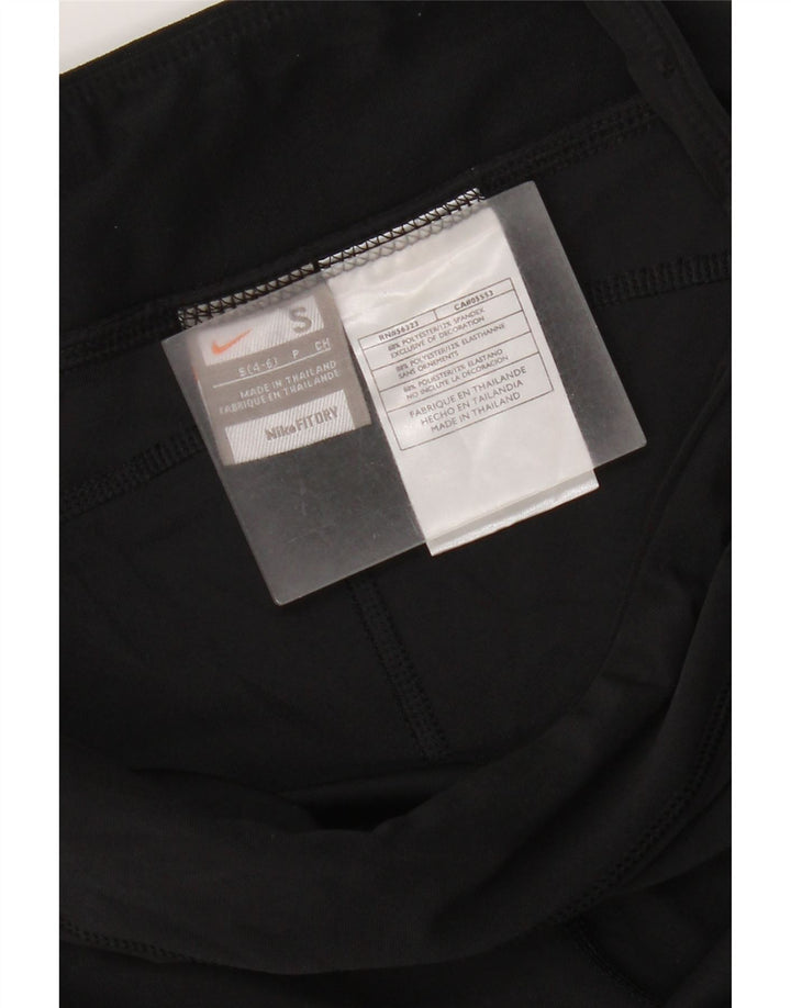 Nike Capri træningsdragtbukser til kvinder US 4/6 Small Black Polyester