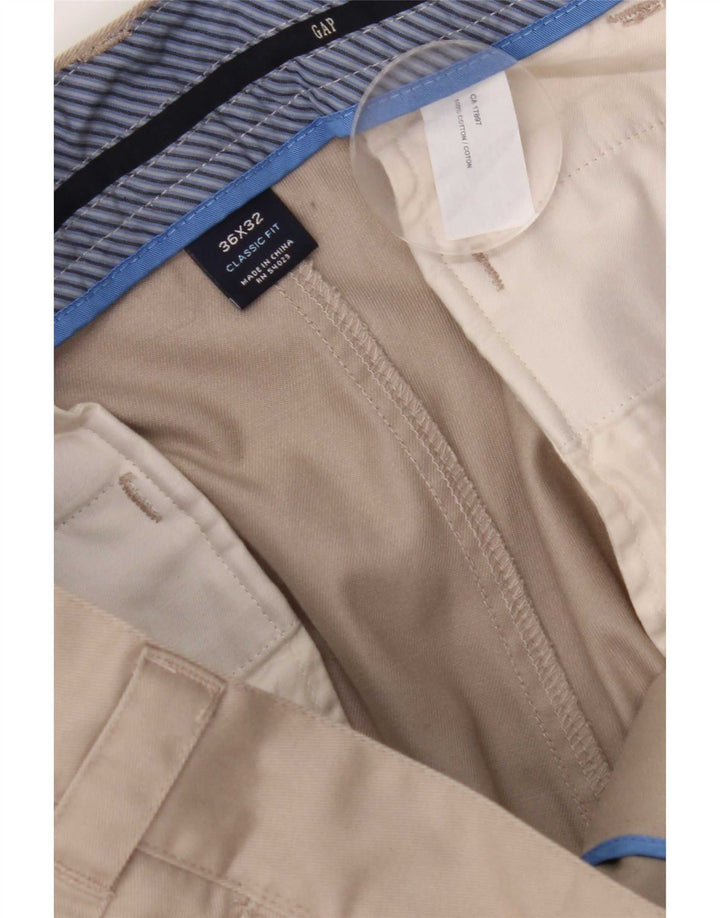 Gap Herre Classic Fit Chino Bukser W36 L32 Grå Bomuld