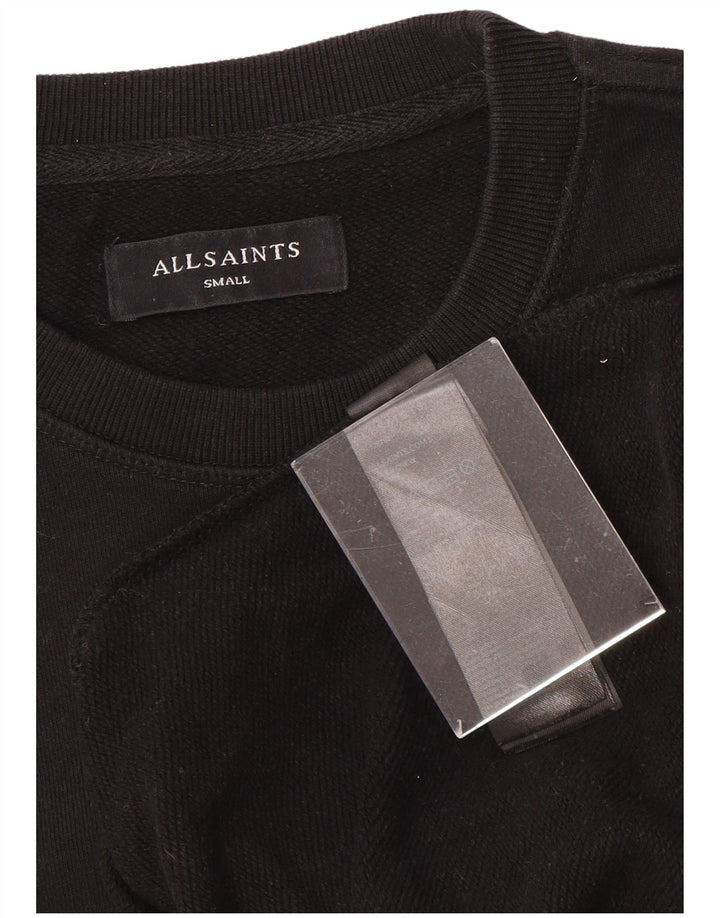 ALL SAINTS Mens Sweatshirt Jumper Small Black Cotton