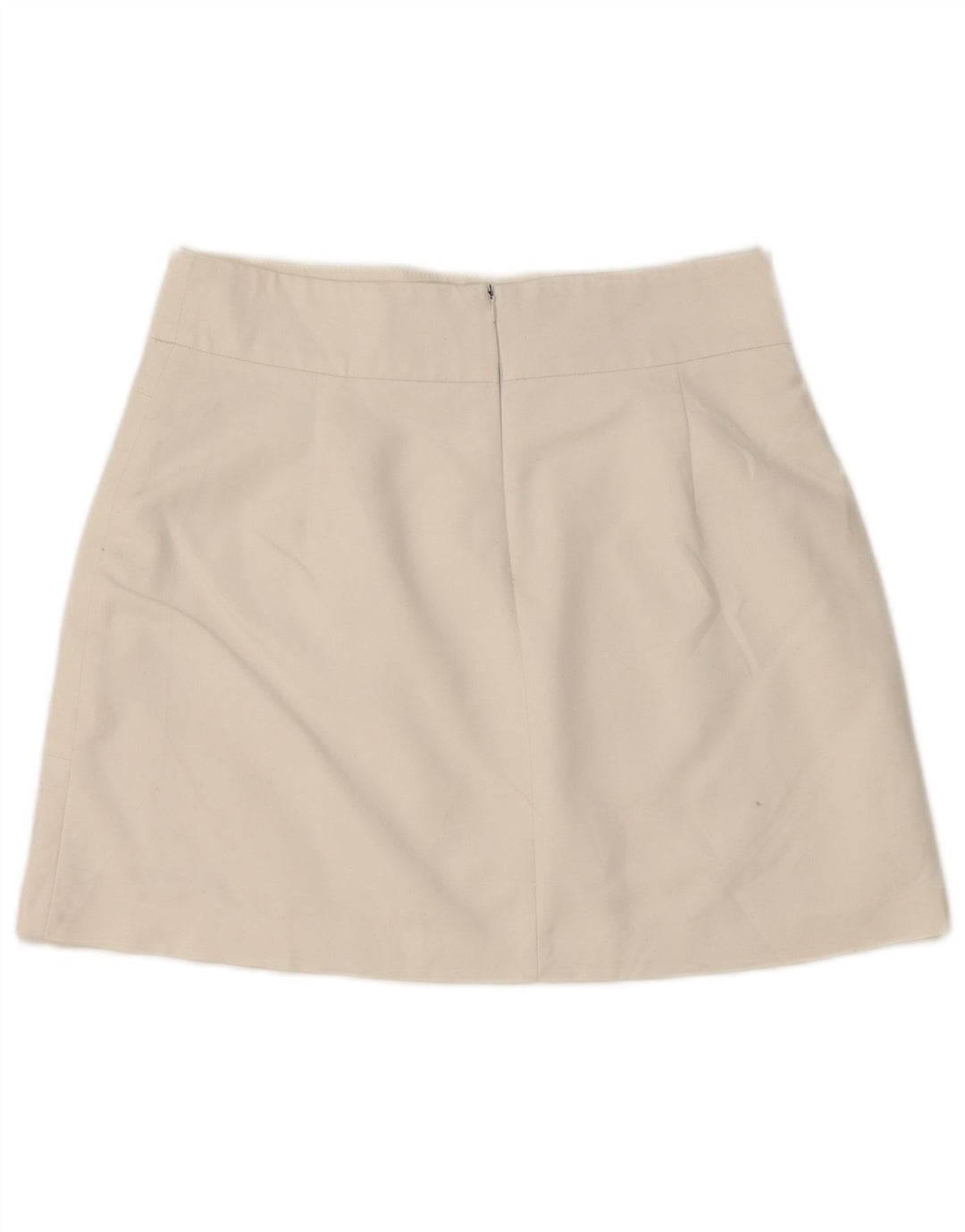 Zara Dame Mini Nederdel Medium W28 Hvid Bomuld