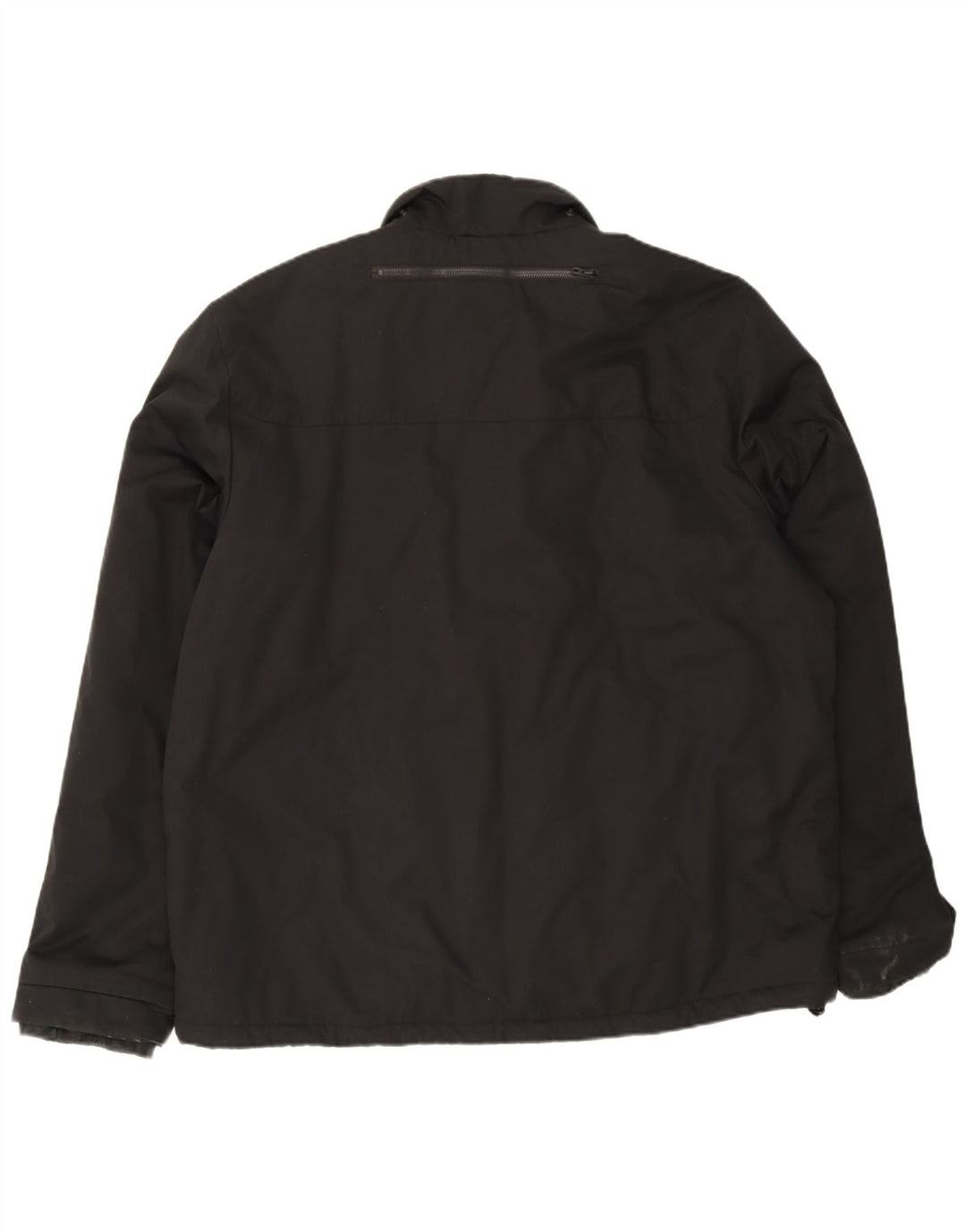 Adidas Herre Windbreaker Jacket UK 44 2XL Sort Bomuld