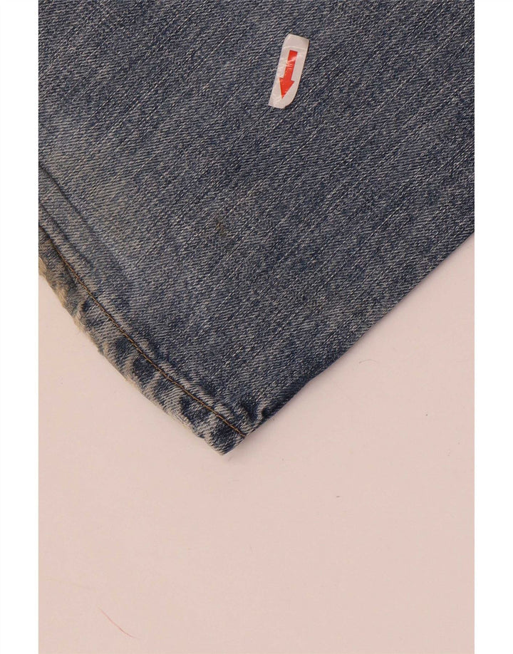 Lee Mens Seattle Distressed Straight Jeans W34 L36 Blå