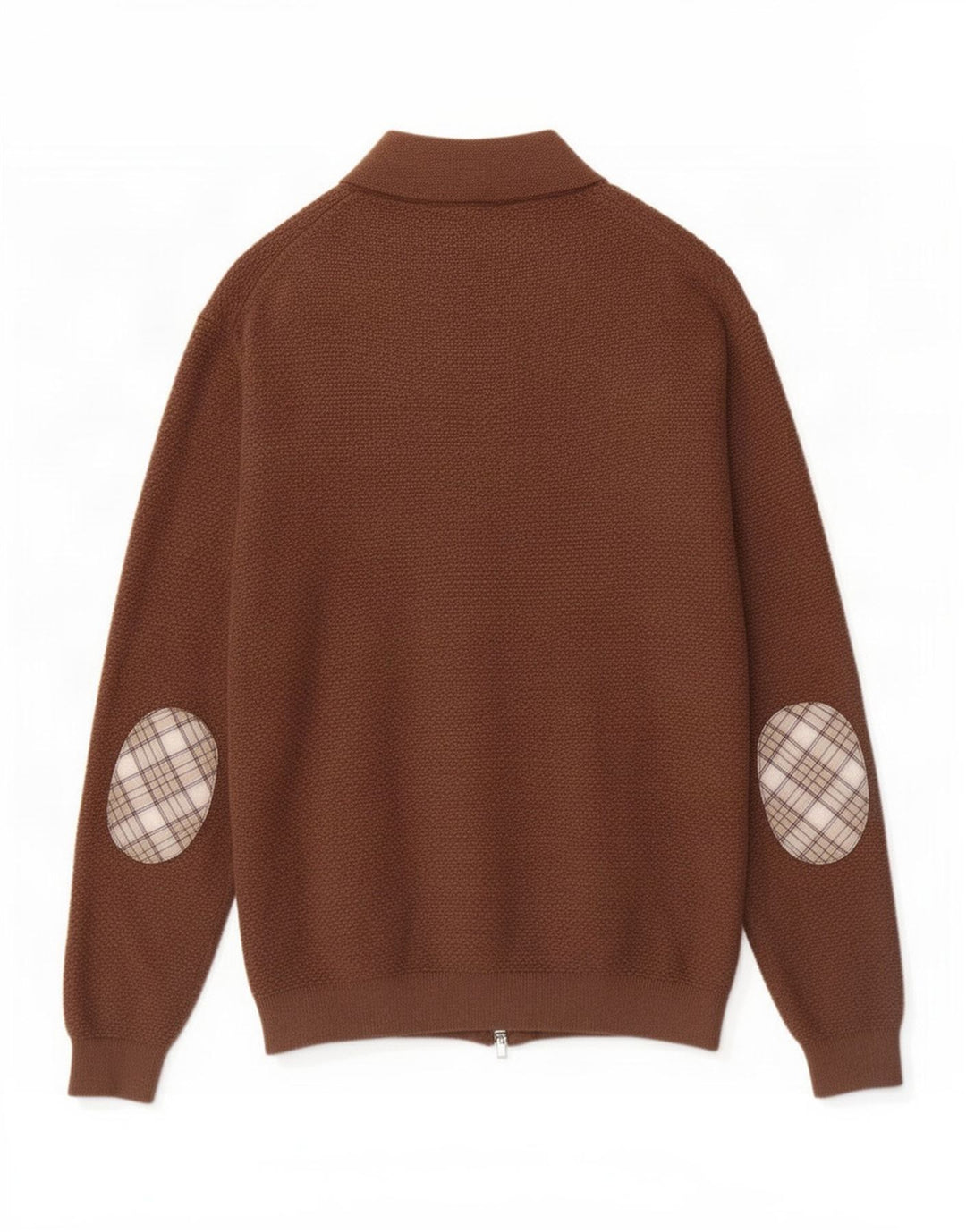 Massimo Dutti Herre Cardigan Sweater Stor Brun Bomuld