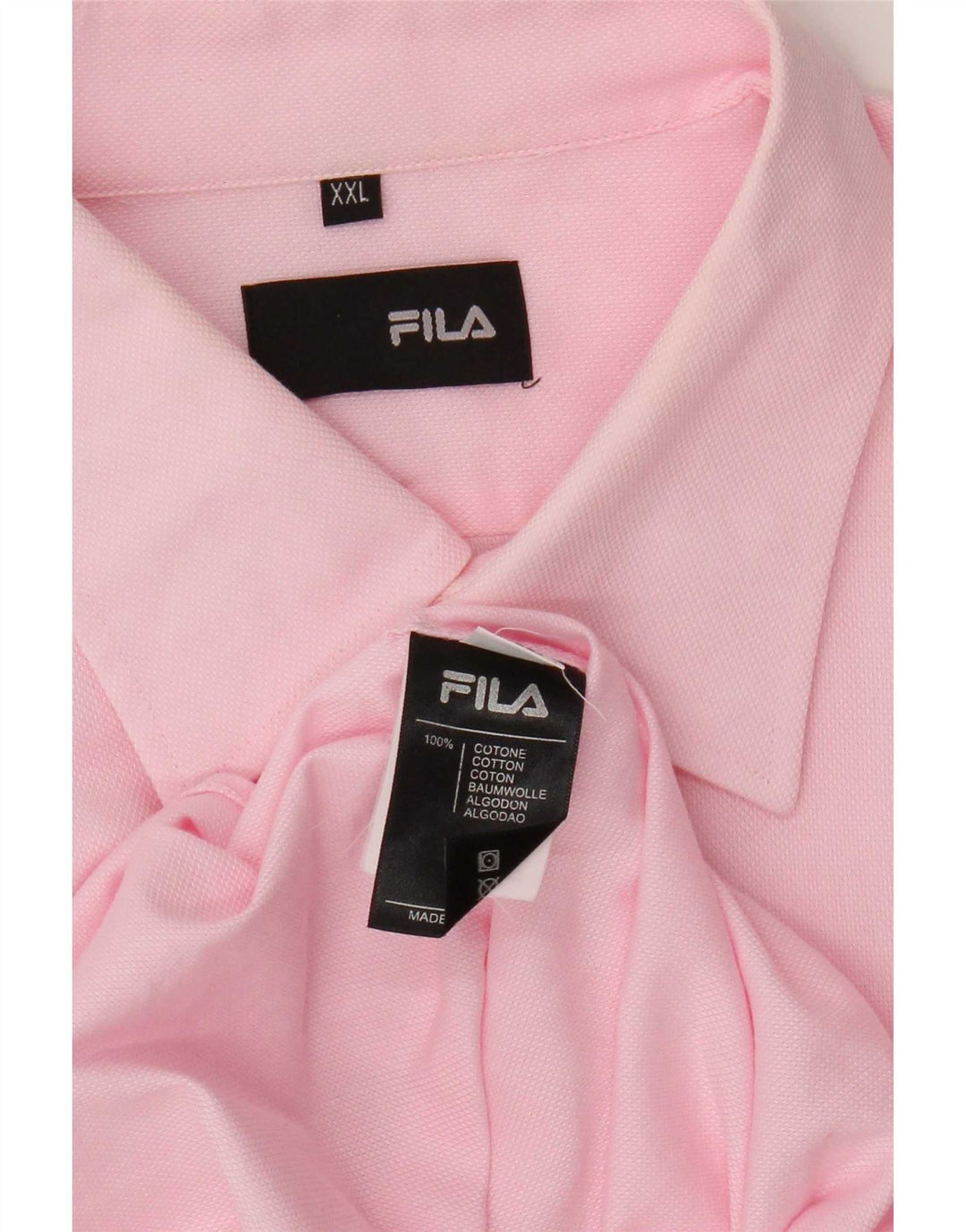 Fila Herreskjorte 2XL Pink Bomuld