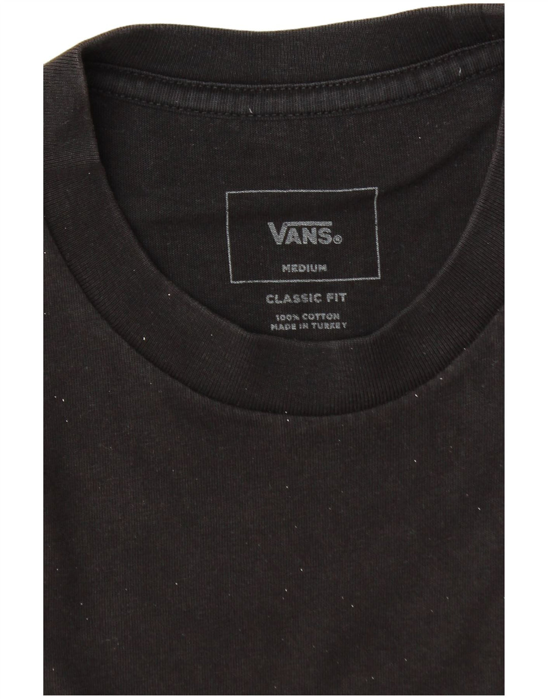 Vans Herre Classic Fit Grafisk T-Shirt Top Medium Sort