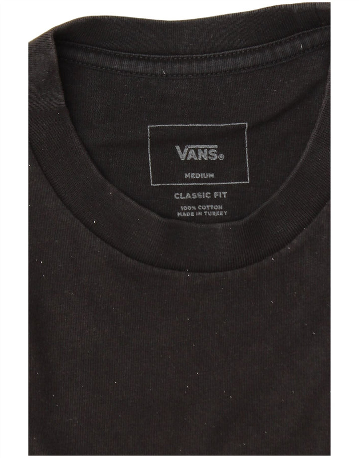 Vans Herre Classic Fit Grafisk T-Shirt Top Medium Sort