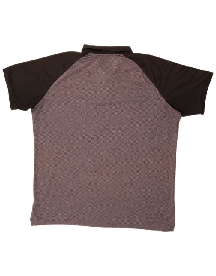 NIKE Dri Fit Polo Shirt til mænd XL Grå Colourblock Polyester
