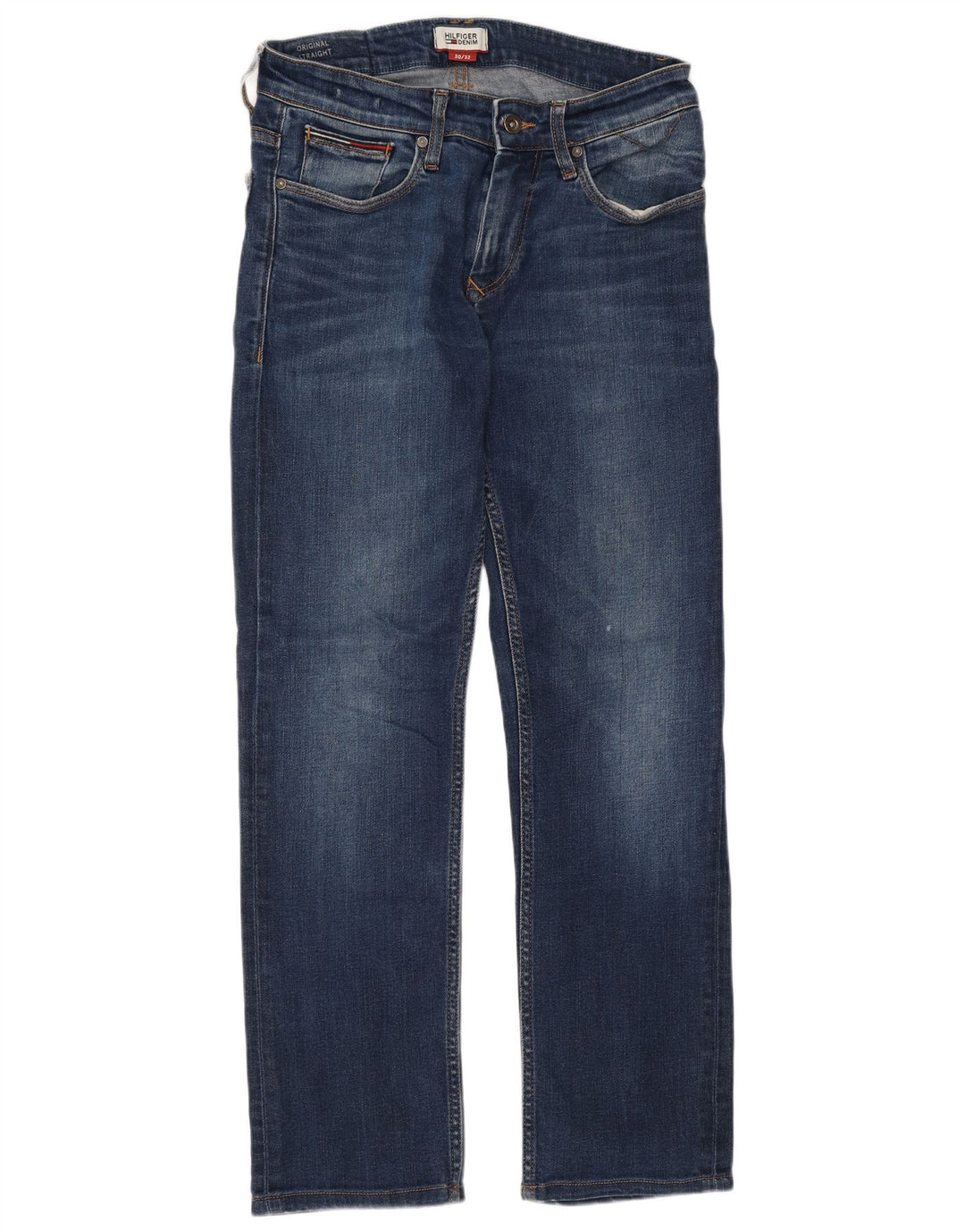 Tommy Hilfiger Lige Jeans til kvinder W30 L28 Blå Bomuld
