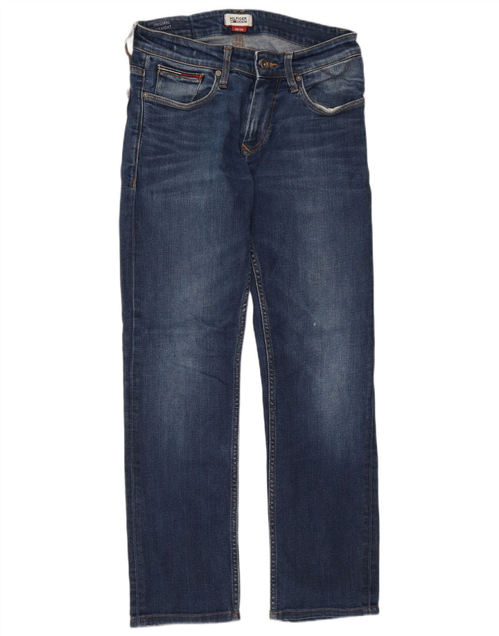 Tommy Hilfiger Lige Jeans til kvinder W30 L28 Blå Bomuld