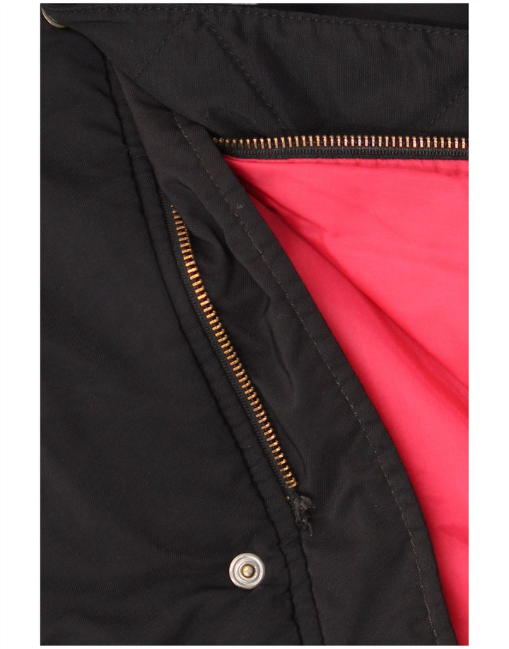 Lee Dame Hooded Padded Coat UK 10 Small Black