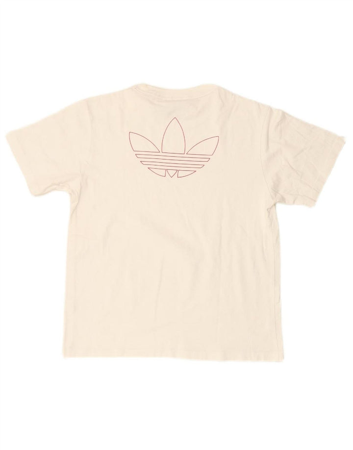 ADIDAS Womens Graphic T-Shirt Top UK 10 Small White
