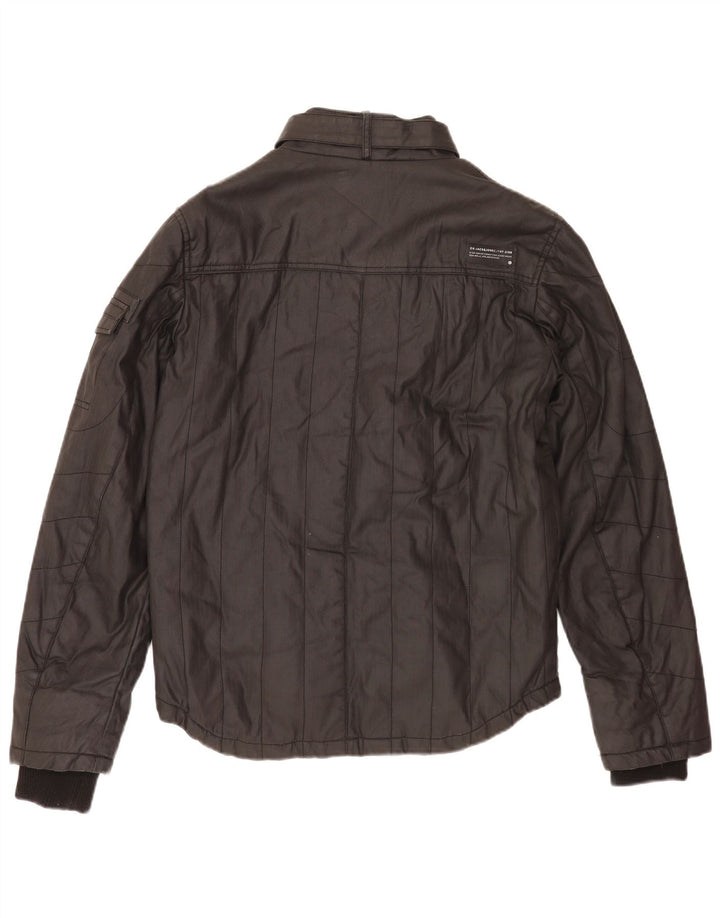 Jack & Jones Herre Utility Jacket UK 36 Small Black Cotton