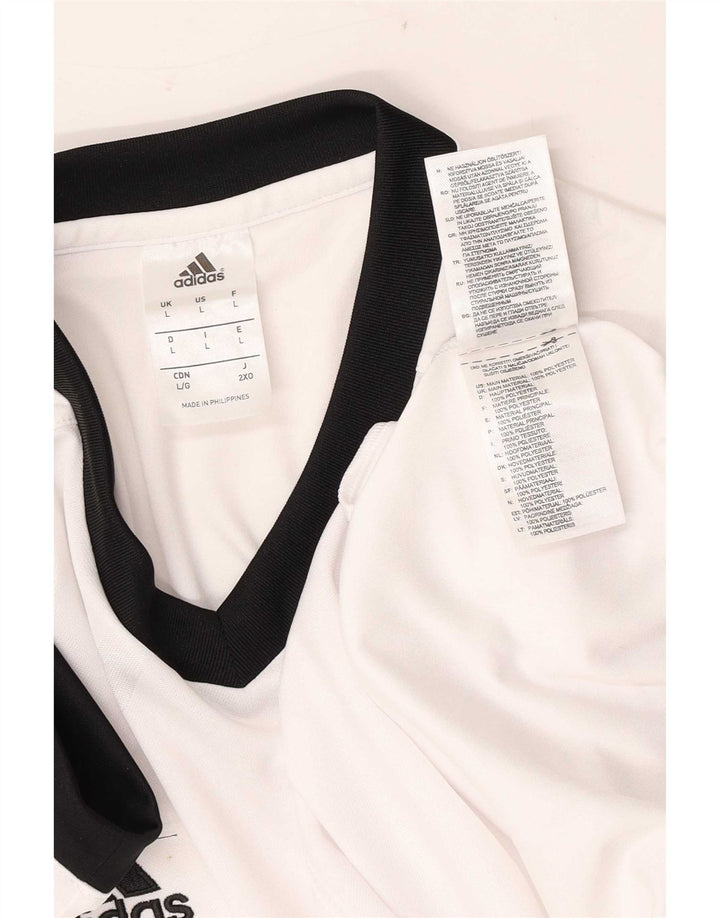 Adidas Herre Climalite T-Shirt Top Stor Hvid Polyester