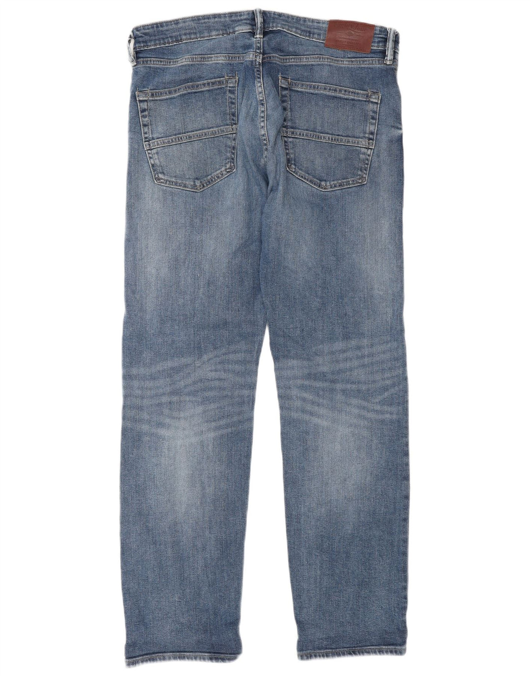 Marks & Spencer Straight Jeans til mænd W34 L31 Blå bomuld