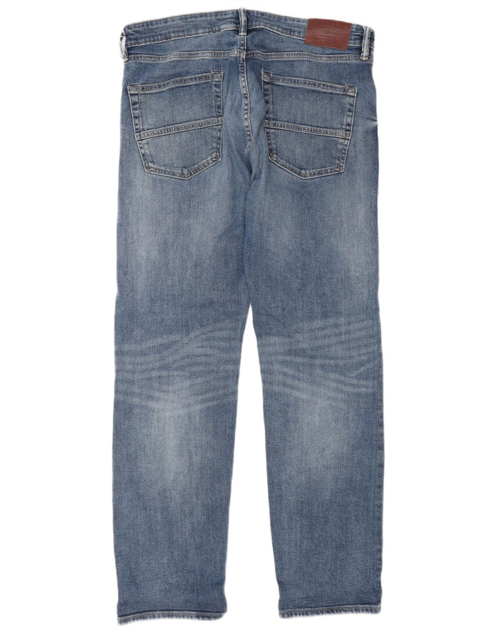 Marks & Spencer Straight Jeans til mænd W34 L31 Blå bomuld