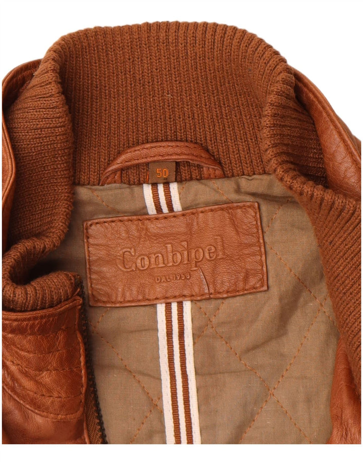 Conbipel Herre Læderjakke IT 50 Stor Brun Læder