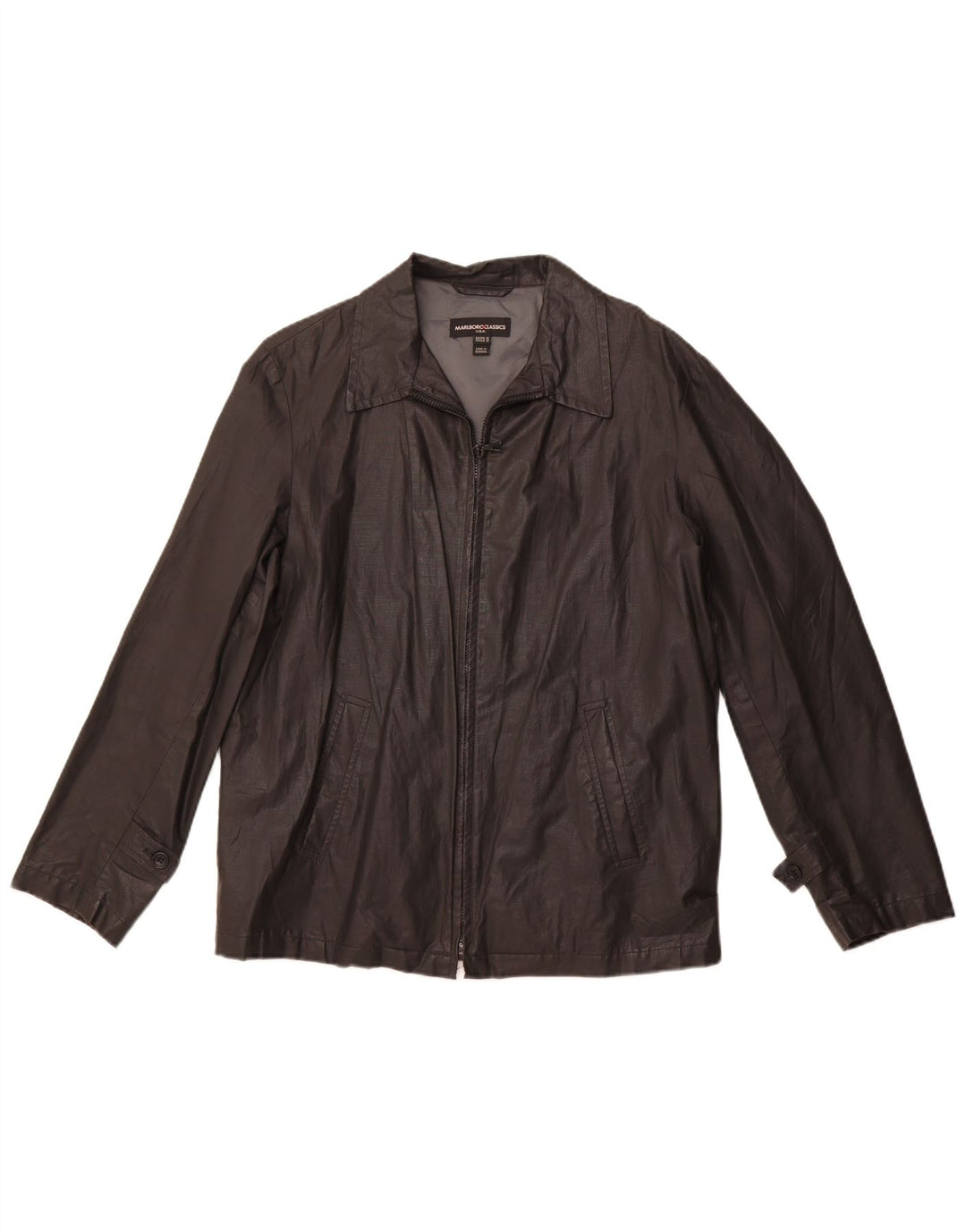 MARLBORO CLASSICS Bomberjakke til mænd EU 48 Medium Sort hør