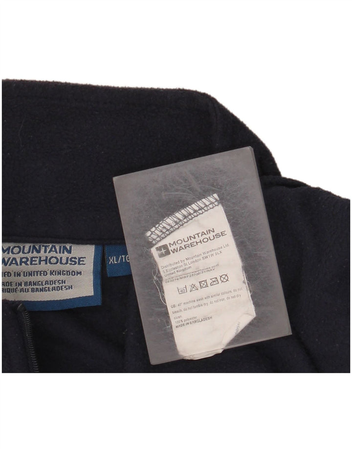 MOUNTAIN WAREHOUSE Fleecetrøje til mænd med lynlås XL Marineblå polyester