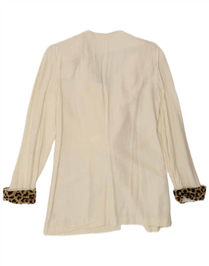 Joseph Ribkoff Dame Blazer Jacket UK 12 Medium Off White Animal Print