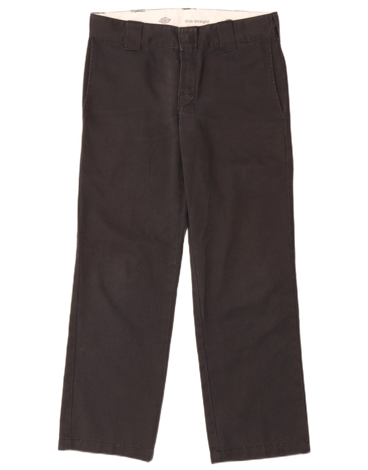 Dickies Herre Slim Straight Chino Bukser W30 L30 Sort Polyester