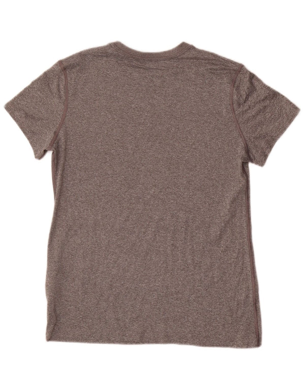 NIKE piger grafisk t-shirt top 13-14 år XL grå flækket polyester